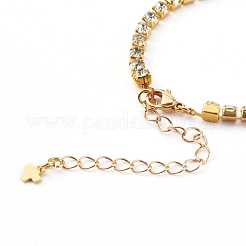 Brass Rhinestone Strass Chain Bracelets&nbsp;BJEW-JB06002