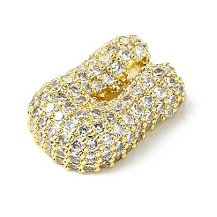 Rack Plating Brass Clear Cubic Zirconia Pendants&nbsp;KK-S378-01G-U