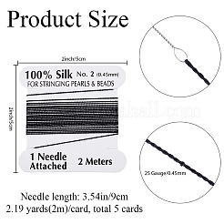 5Pcs Pure Silk Cord&nbsp;OCOR-BBC0001-04B