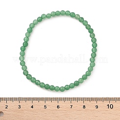 天然の緑のアベンチュリンビーズのストレッチブレスレット  ラウンド  ビーズ：4~5mm  内径：2-1/4インチ（5.65cm）&nbsp;BJEW-D446-A-34