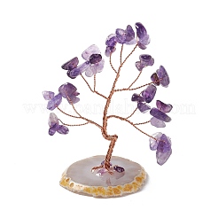 Natural Gemstone Tree Display Decoration&nbsp;DJEW-G027-07RG