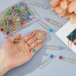 48Pcs 6 Style Metal Paper Clips&nbsp;AJEW-FH00045