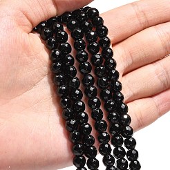 Black Stone Beads Strands&nbsp;X-G-I087-6mm