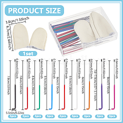 39Pcs 9 Styles Carbon Steel Punch Needles&nbsp;FIND-GA0007-36