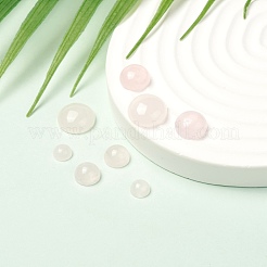 8Pcs 4 Style Natural Rose Quartz Cabochons&nbsp;G-FS0001-76
