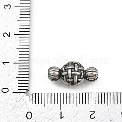 316サージカルステンレススチール製マグネット留め具  ラウンド  アンティークシルバー  8x16x7.5mm  セパレート：8x11.5x6mm&nbsp;STAS-Z165-10AS-01