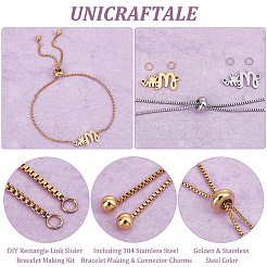 DIY Word Mom Link Slider Bracelet Making Kit&nbsp;DIY-UN0003-70