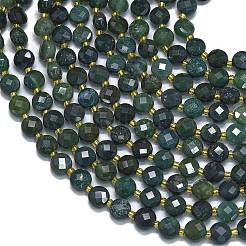 Natural Moss Agate Beads Strands&nbsp;G-K389-B09-01