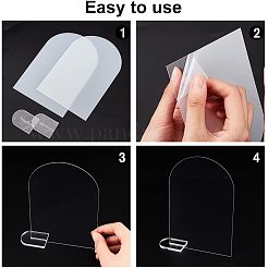 Acrylic Table Sign Holders&nbsp;DIY-WH0374-21