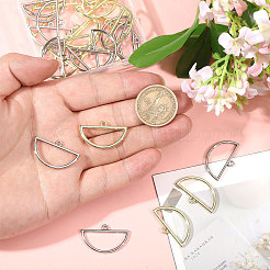 32Pcs 2 Colors Alloy Open Back Bezel Big Pendants&nbsp;FIND-CA0010-88