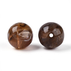 Round Acrylic Imitation Gemstone Beads&nbsp;OACR-R029-16mm-19A