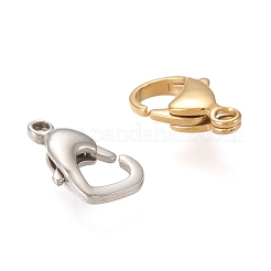 ステンレススチールカニカン  ミックスカラー  9~15x6~8.5x3~4mm  穴：1~1.8mm&nbsp;STAS-XCP0001-09