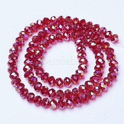 Electroplate Glass Beads Strands&nbsp;X-EGLA-A034-T6mm-B07