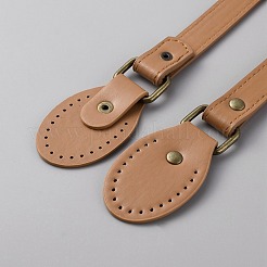 バッグのハンドルに模造革を縫い付ける  鉄パーツ  バリーウッド  67x4.1x0.7cm  穴：1.5mm&nbsp;FIND-WH0126-226D