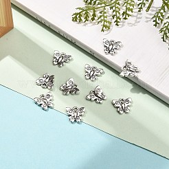 合金チャーム  鉛フリー及びカドミウムフリー  蝶  アンティークシルバー  12x13x1.5mm  穴：2mm&nbsp;LS-EA689Y