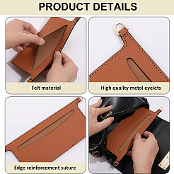 Microfiber Cloth Bag Organizer Inserts&nbsp;DIY-CL0001-78C