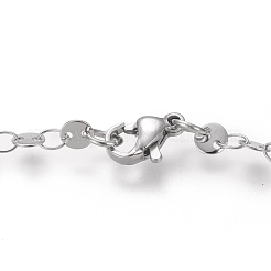 Non-Tarnish 304 Stainless Steel Link Chains Necklaces&nbsp;NJEW-I238-14C-P