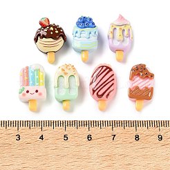 不透明な樹脂模倣食品カボション  アイスロリー  ミックスカラー  19.5~20.5x11~12x6.5~8.5mm&nbsp;RE-CBAC151-02