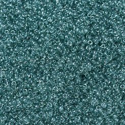 MIYUKIラウンドロカイユビーズ  日本製シードビーズ  11/0  （rr2445)透明な海の泡の光沢  2x1.3mm  穴：0.8mm  約50000個/ポンド&nbsp;SEED-G007-RR2445