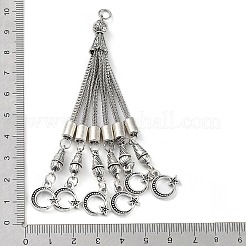 Tibetan Style Alloy Curb Chain Tassel Big Pendants&nbsp;FIND-K013-01AS-05