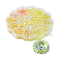 DIY Acrylic & ABS Plastic Imitation Pearl Beads Bracelets Jewelry Making Kits&nbsp;DIY-FS0006-24A