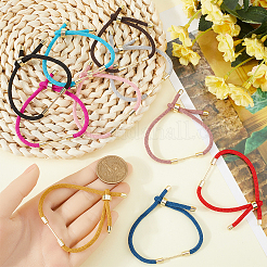 12Pcs 12 Colors Braided Nylon Cord Bracelet Making&nbsp;MAK-SC0001-24