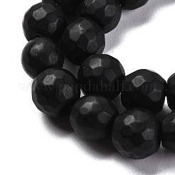 混合宝石ビーズ連売り  多面カット  ラウンド  染めと未染色の混合  6mm  穴：1.2mm  約62個/連  14.17インチ（36cm）&nbsp;G-L605-A01-01
