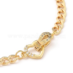 Brass Curb Chain Bracelets&nbsp;BJEW-JB05406-01