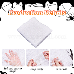 ハロウィン装飾ガーゼ1枚  DIYクラフトパーティーデコレーション用品  ホワイト  5000x1000x0.5mm&nbsp;DIY-GF0011-75A