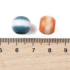 オペークアクリルヨーロピアンビーズ  ロンデル  大穴ビーズ  ツートン  ミックスカラー  11.5~12x9.5mm  穴：6mm&nbsp;OACR-Z036-05C-01