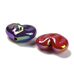 UV Plating Opaque Rainbow Iridescent Acrylic Beads&nbsp;SACR-R001-01A