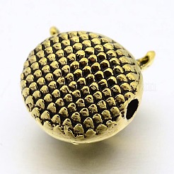 ハロウィン3Dフクロウヘッド合金ビーズ  ミックスカラー  10x11x8mm  穴：1mm&nbsp;PALLOY-L150-02