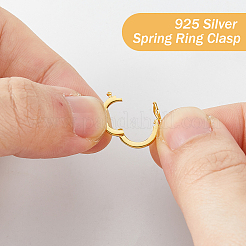 2Pcs 2 Colors 925 Sterling Silver Twister Clasp&nbsp;STER-FH0001-09