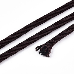 編み込みポリエステルコード  ココナッツブラウン  4mm  約21.87ヤード（20m）/ロール&nbsp;OCOR-S109-4mm-40