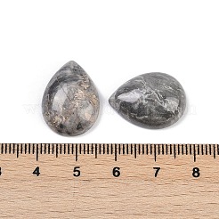 天然地図石カボション  ティアドロップ  20~20.5x15~15.5x6.5~7mm&nbsp;G-H094-01A-34