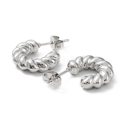 Non-Tarnish 304 Stainless Steel Ring Hoop Earrings&nbsp;EJEW-K243-14P