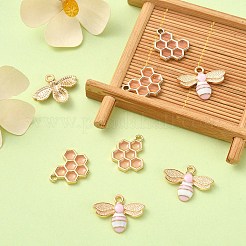 8Pcs 2 Style Alloy Enamel Pendants&nbsp;ENAM-YW0002-70