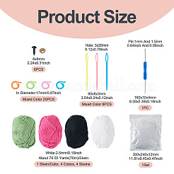 Sewing Tool Set included Stainless Steel Bearded Needles&nbsp;DIY-TA0018-83A