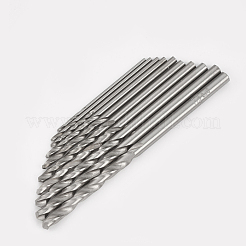 スチールハンドツイストドリルビット  ステンレス鋼色  29~61x0.8~3mm  10個/袋&nbsp;TOOL-T004-01