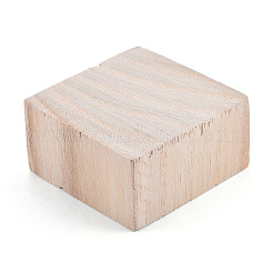 未完成の天然木ブロック  DIYクラフト用品  正方形  パパイヤホイップ  45x45x23mm&nbsp;WOOD-T031-01