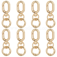 8Pcs Alloy Spring Gate Rings&nbsp;FIND-BBC0004-68