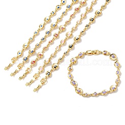 Brass Link Chain Bracelets for Women&nbsp;BJEW-D387-03G