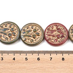 Painted Glass Beads Strands&nbsp;GLAA-F133-07G