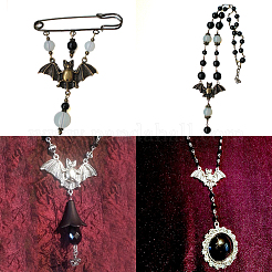 Halloween Jewelry Tibetan Style Pendants&nbsp;TIBEP-SC0001-20