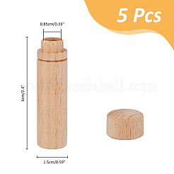5Pcs Wooden Sewing Needle Holder Storage Case&nbsp;AJEW-FH0004-83