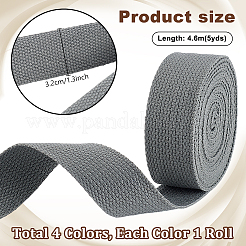 4 Rolls 4 Colors Polycotton Ribbon&nbsp;OCOR-PH0004-81B