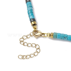 3Pcs 3 Styles Round Shell Pearl & Dyed Natural Magnesite & Pink Aventurine & Chinese Southern Jade Heishi Beaded Necklaces&nbsp;NJEW-JN05300