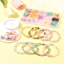 DIY アクリルビーズブレスレット作成キット  ミックスカラー  4~10x6.5~13x4~6mm  穴：1.4~2mm&nbsp;DIY-FS0008-20