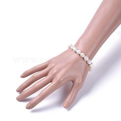 Natural Pearl Stretch Bracelets&nbsp;BJEW-JB04539