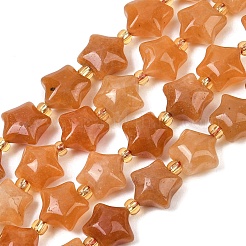 Natural Red Aventurine Beads Strands&nbsp;G-Z080-A22-10mm